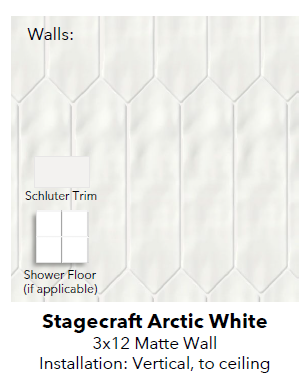 LVP Wall Tile Stagecraft Arctic White