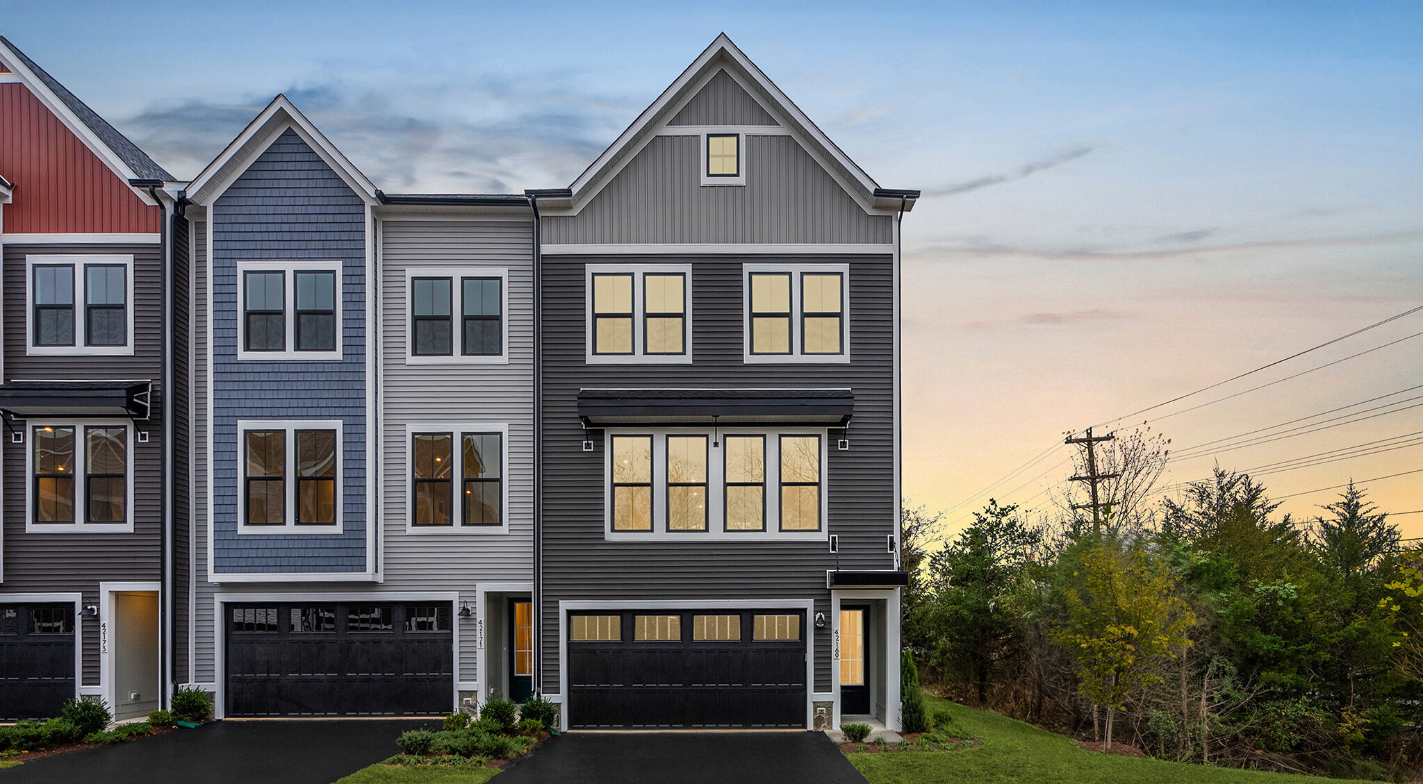 Carver - Homesite 1, Townhome, Prosperity Plains, Located in Chantilly, VA