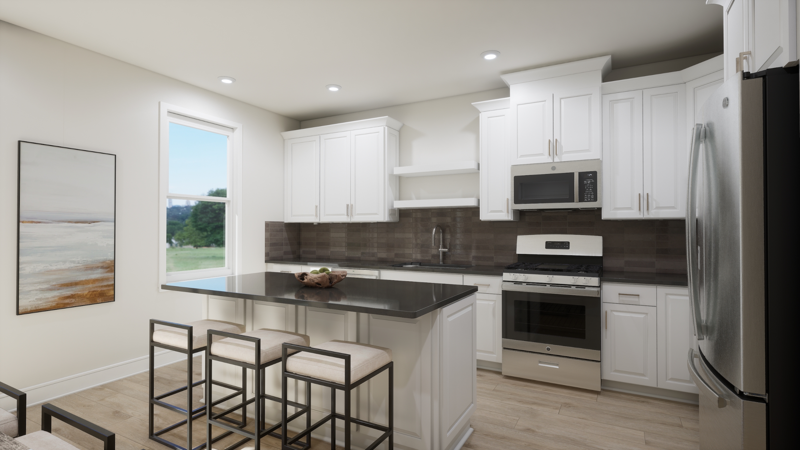 Collier II - Homesite 210, Townhome-style Condominium with Rooftop Terrace, Demott & Silver, Located in Broadlands, VA